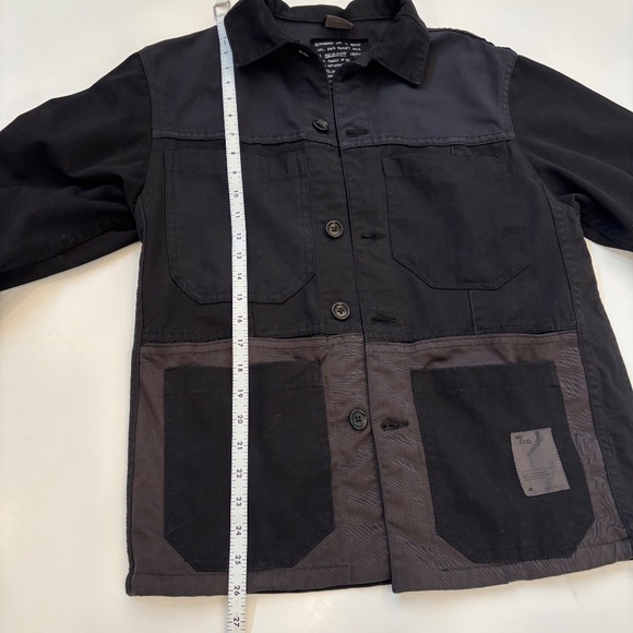 Wasted Collective One-Of-A-Kind Utility Jacket, Black & Dark Grey Unisex XS NWOT - Picture 5 of 8